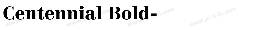 Centennial Bold字体转换